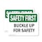 Signmission Safety Culture Sign, 5 in Width, Vinyl Decal, Rectangle OS-2PACK-SF-D-35-L-10747 - alternate 1